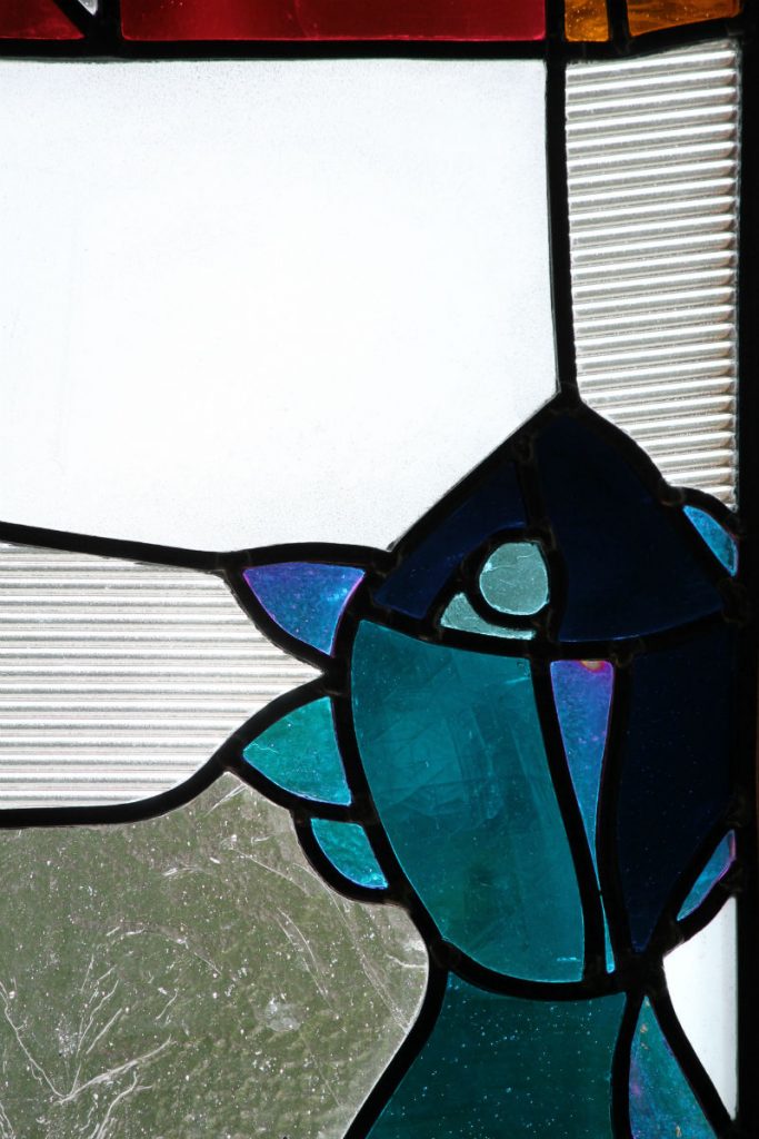 création vitraux sur mesure motif poisson