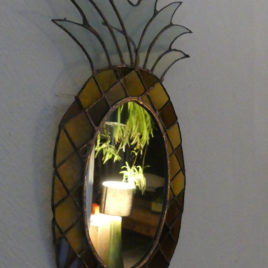 miroir ananas en verre fabrication artisanale fait-main